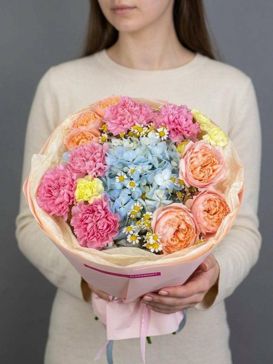 Авторский букет «От всей души»
